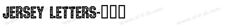 Jersey letters字体转换